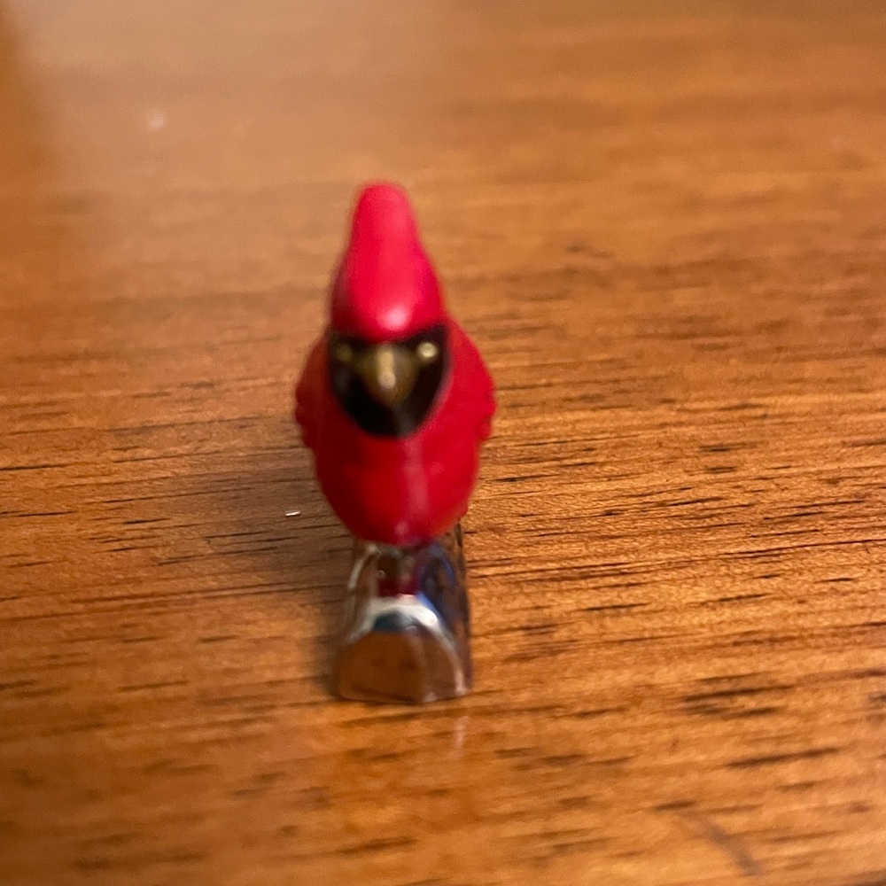 Metal Miniature Christmas Cardinal from Heaven Charm for Pocket Shelf or Held - Picture 4 of 9